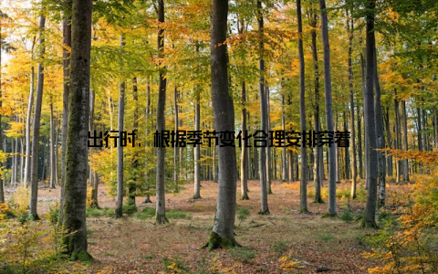 出行时, 根据季节变化合理安排穿着