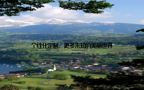 个性化定制, 更多未知的美丽世界