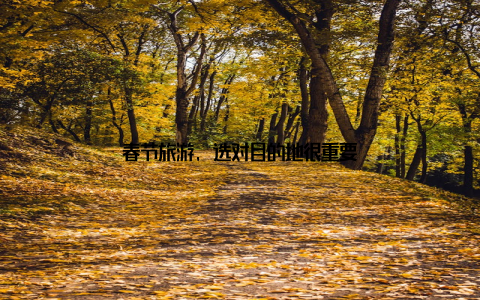 春节旅游, 选对目的地很重要