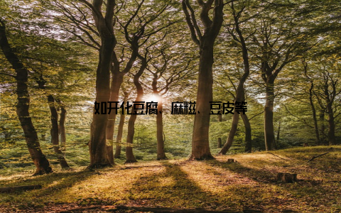 如开化豆腐、麻糍、豆皮等