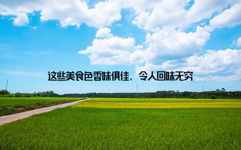 这些美食色香味俱佳, 令人回味无穷
