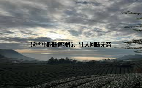 这些小吃味道独特, 让人回味无穷