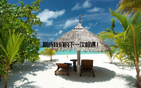 期待我们的下一次相遇!